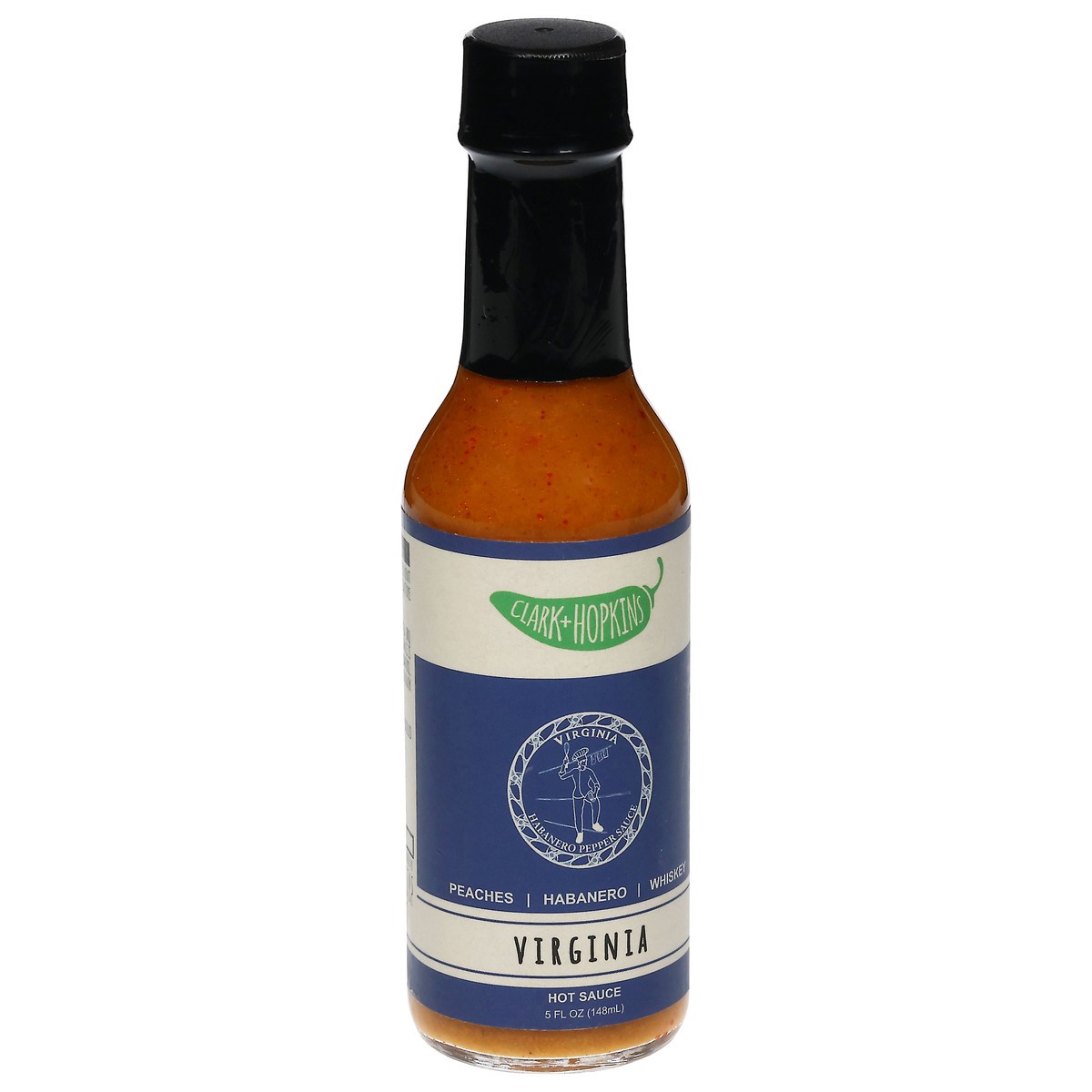 slide 2 of 4, Clark + Hopkins Virginia Hot Sauce 5 fl oz, 5 fl oz