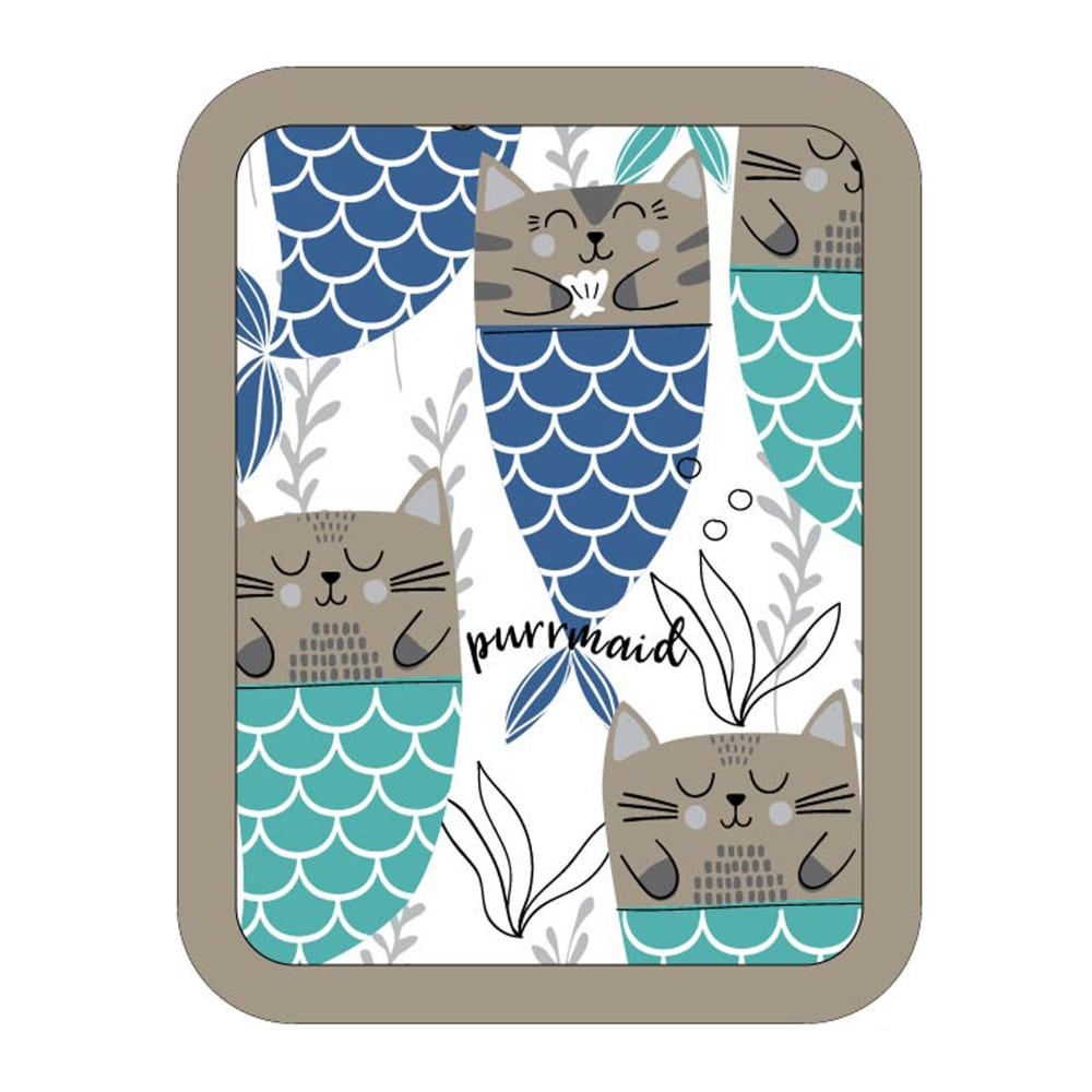 slide 1 of 1, Everyday Living Purrmaid Print Pot Holder - Gray/Blue, 1 ct