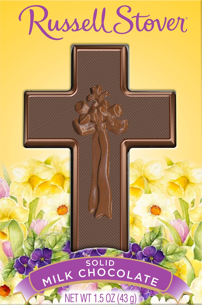 slide 4 of 8, Russell Stover Easter Solid Milk Chocolate Easter Cross, 1.5 oz., 1.5 oz