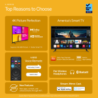 slide 12 of 22, VIZIO 65" Class V-Series 4K LED HDR Smart TV - V655-J09, 65 in