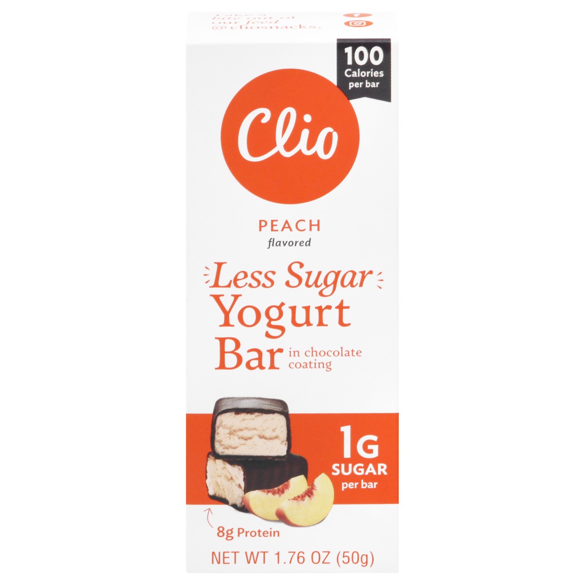 slide 1 of 8, Clio Yogurt Bar, 1.76 oz