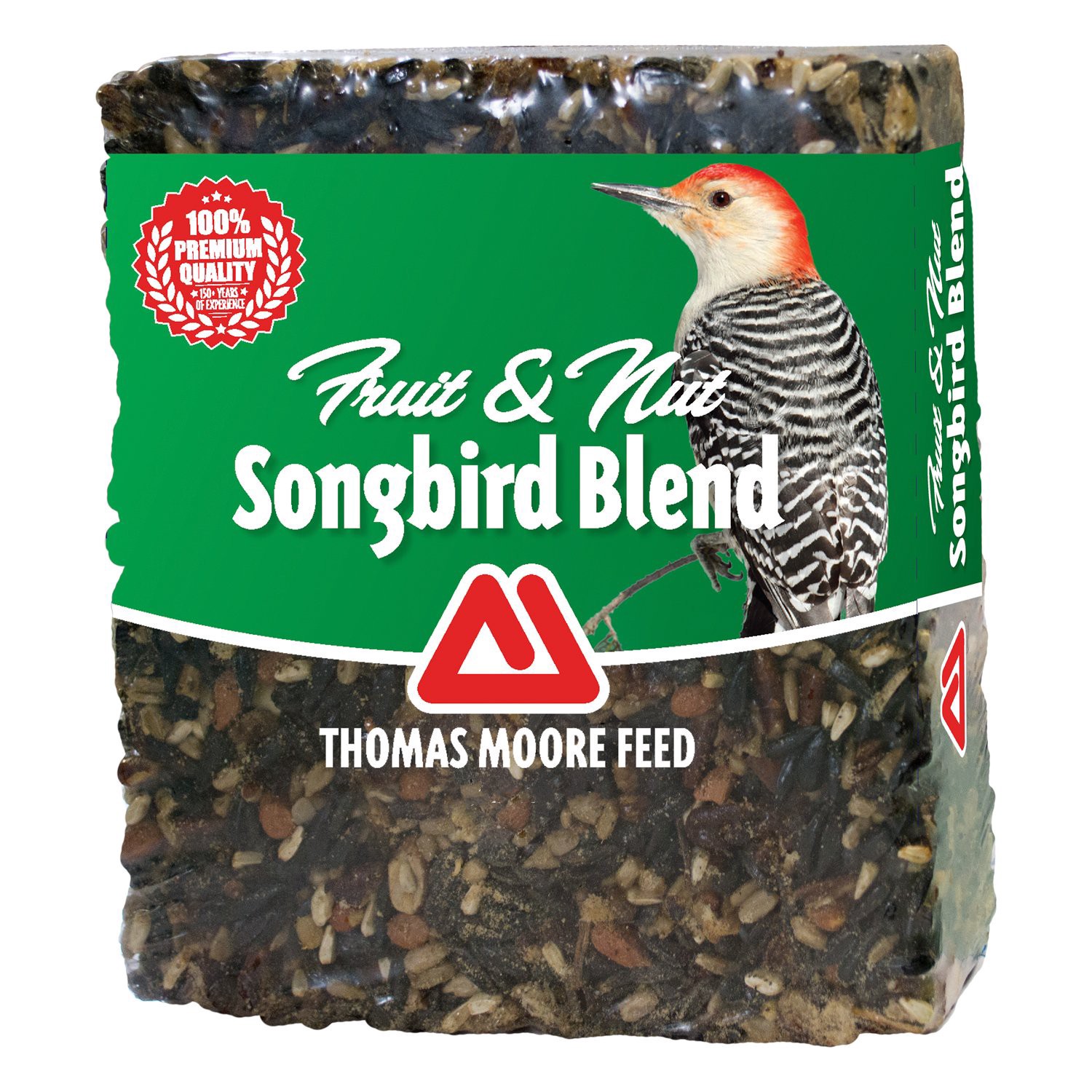 slide 1 of 1, Thomas Moore Feed Fruit & Nut Songbird Blend Large Seed Block, 2.35 oz
