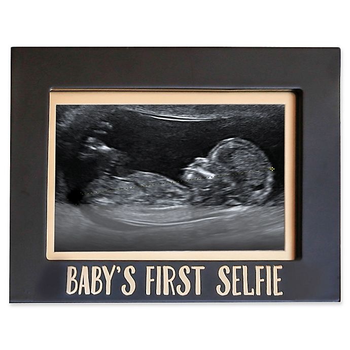 slide 1 of 5, Pearhead Baby's First Selfie Photo Frame - Black, 4 in x 5 in