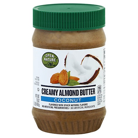 slide 1 of 1, Open Nature Almond Butter Creamy Coconut, 16 oz