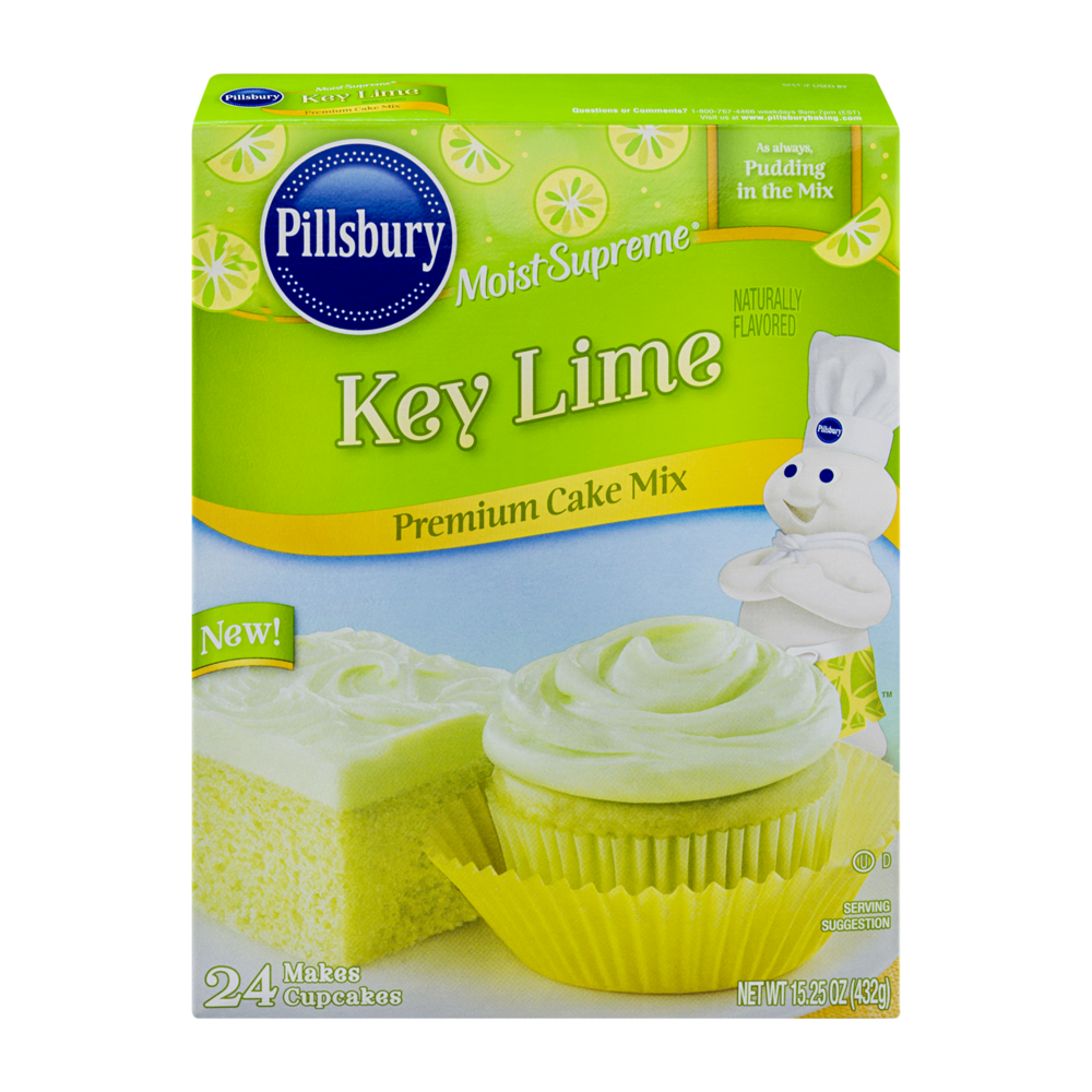 slide 1 of 1, Pillsbury Moist Supreme Key Lime Premium Cake Mix, 15.25 oz