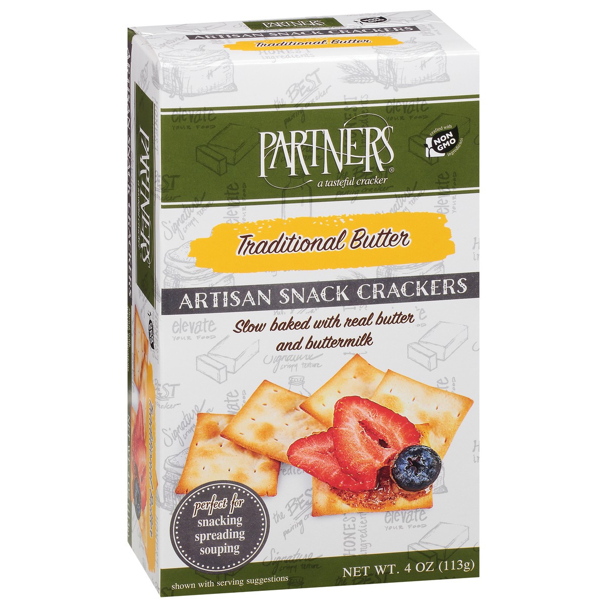 slide 2 of 9, Partners Artisan Traditional Butter Snack Crackers 4 oz, 4 oz