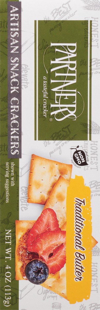 slide 7 of 9, Partners Artisan Traditional Butter Snack Crackers 4 oz, 4 oz