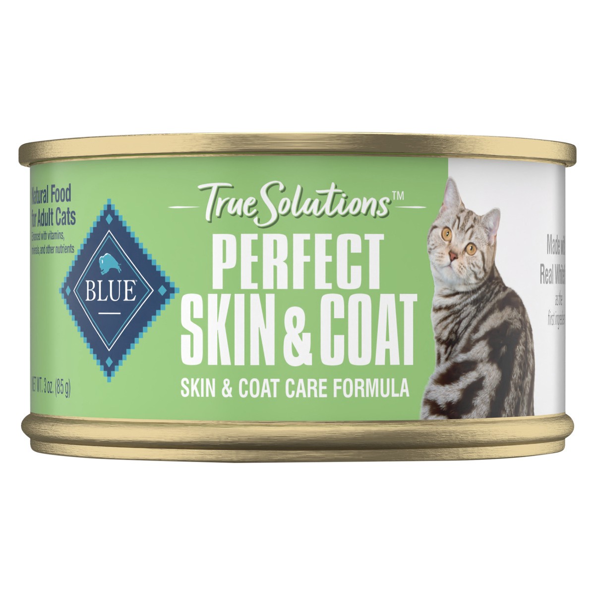 slide 1 of 3, BLUE Buffalo True Solutions Perfect Coat Adult Cat, 1 ct