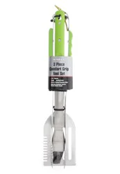 Mr. Bar-B-Q Nested Comfort Grip Tool Set, Green