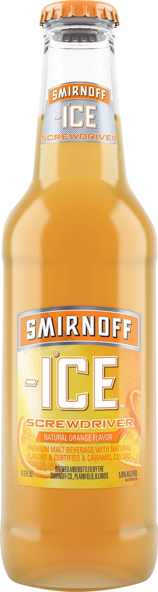 slide 1 of 9, Smirnoff Ice Screwdriver Malt Beverage 11.2 oz, 11.2 oz