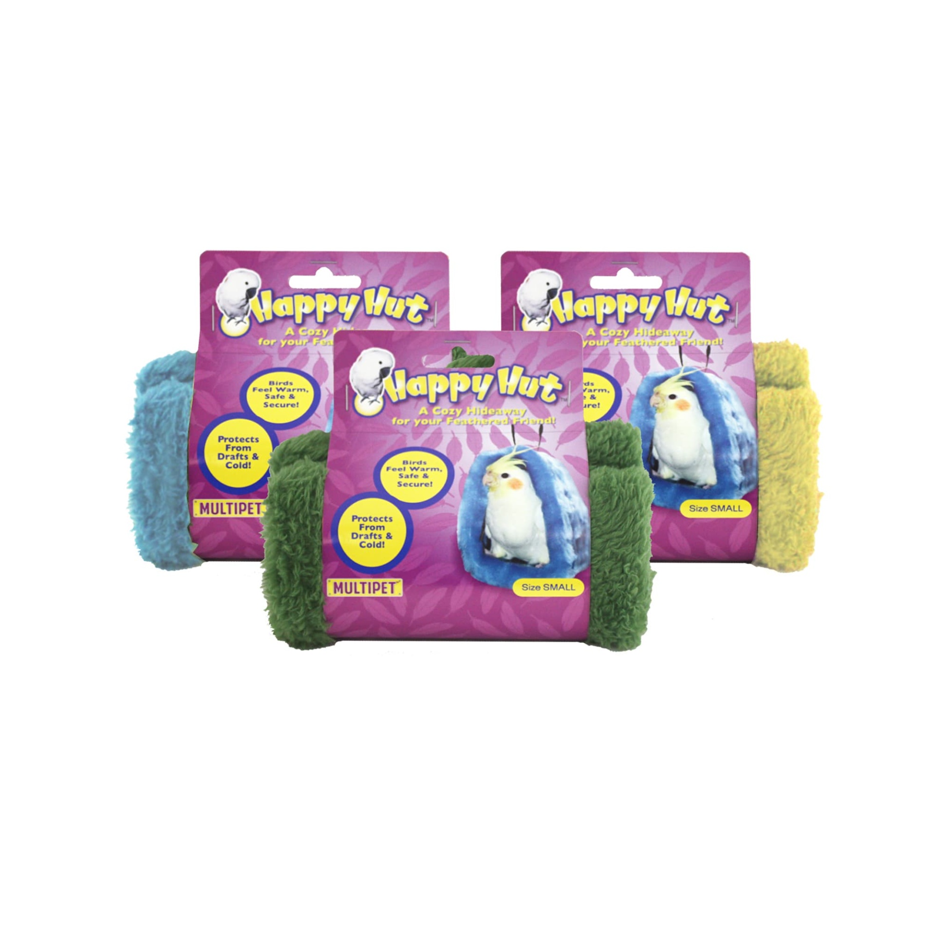 slide 1 of 1, MultiPet Happy Hut Bird Toy, SM