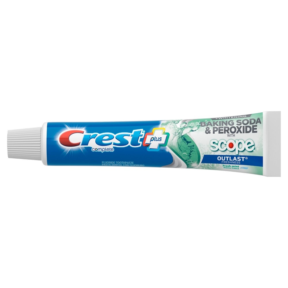 Crest Complete Plus Whitening Baking Soda & Peroxide With Scope Fresh