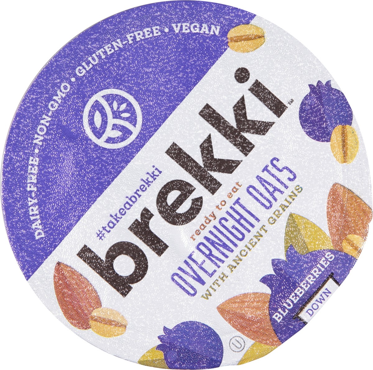 slide 6 of 12, brekki Blueberries Ready-to-eat Oats, 1 ct