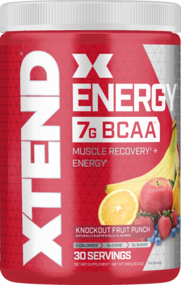 slide 1 of 1, Xtend Energy BCAAs , Knockout Punch, 1 ct