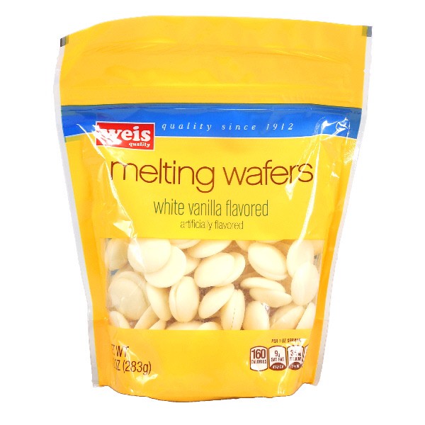 slide 1 of 6, Weis Quality White Chocolate Wafers, 10 oz