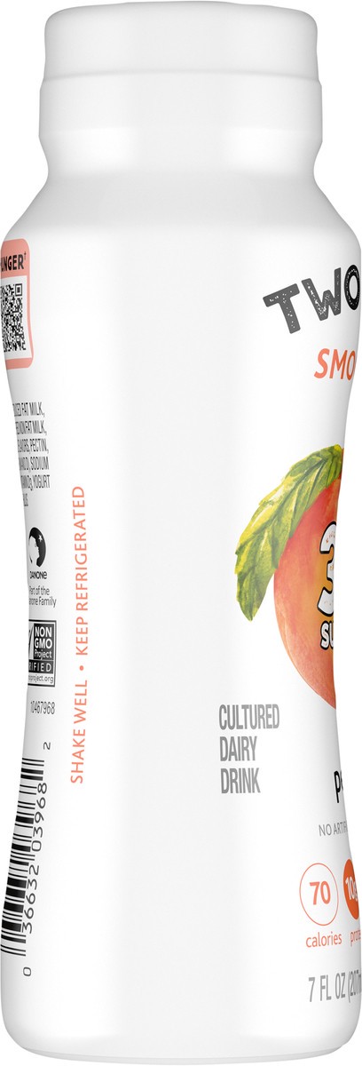 slide 12 of 15, Too Good & Co. Peach Smoothie, Yogurt-Cultured Dairy Drink, Lower Sugar, 7 FL OZ Bottle, 7 fl oz