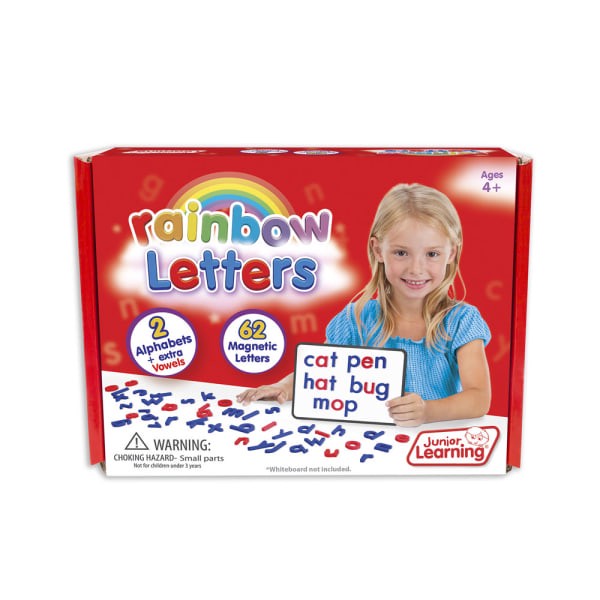 slide 1 of 1, Junior Learning Magnetic Rainbow Letters, Pre-K, Pack Of 62 Letters, 62 ct
