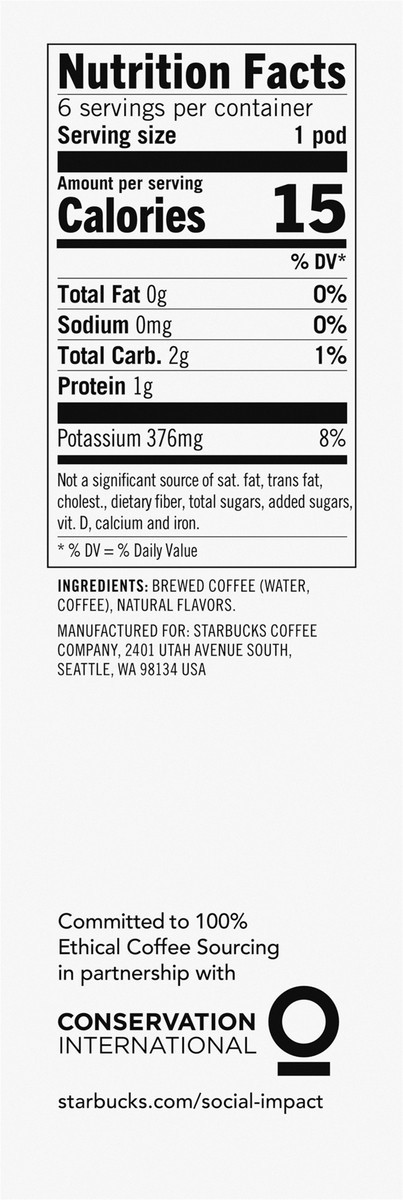 slide 3 of 9, Starbucks Cold Brew Single Serve Caramel Dolce Coffee Concentrate - 6 ct; 1.35 fl oz, 6 ct; 1.35 fl oz