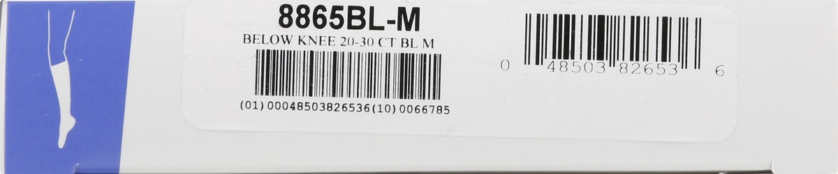 slide 2 of 11, TRUFORM Below Knee Black - Medium, 1 Pair, 1 ct