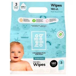 Hello Bello Baby Wipes - 180 ct