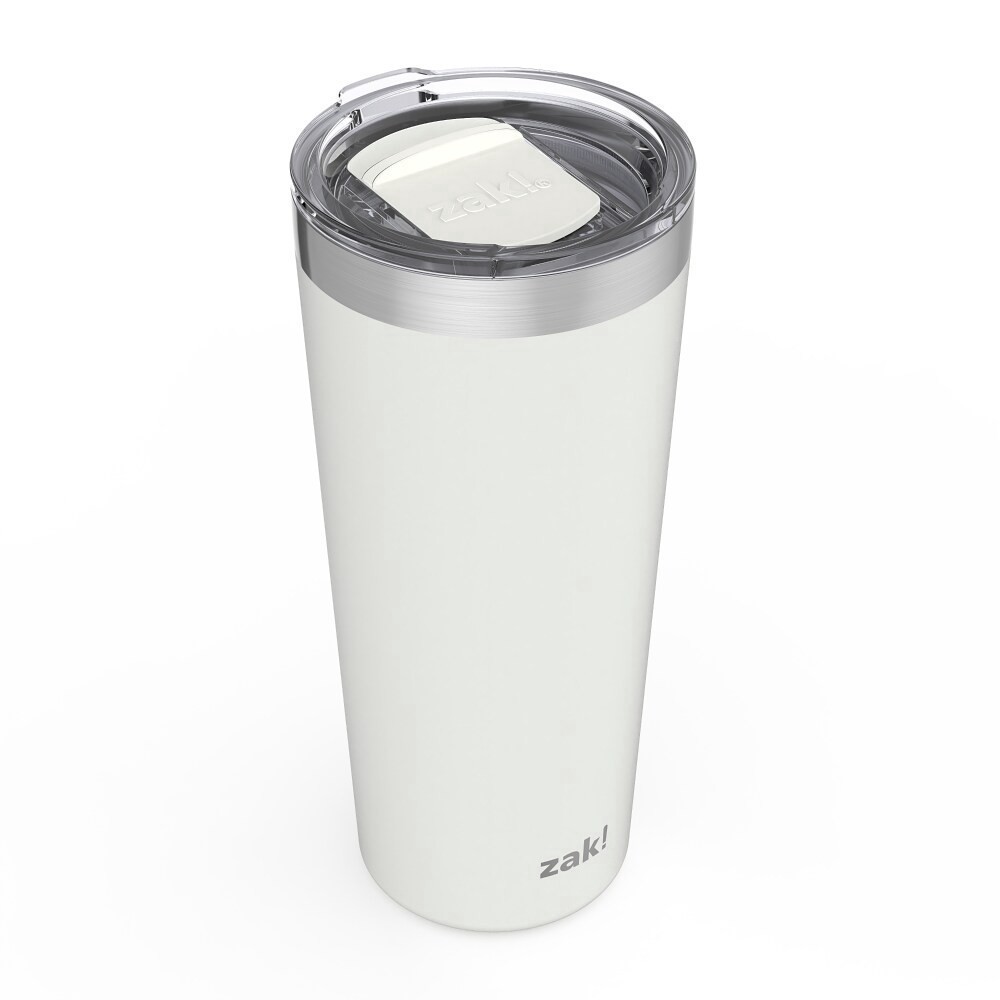 slide 2 of 4, Zak! Designs Ivory Stainless Steel Tumbler, 20 oz