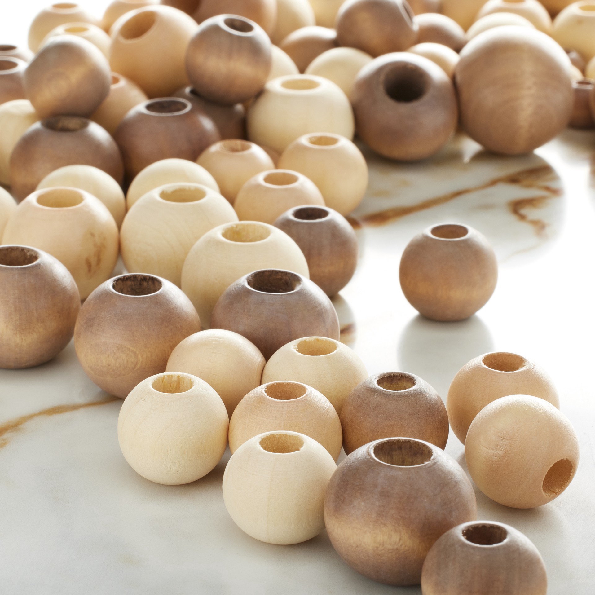 slide 3 of 3, Wooden Round Beads By Bead Landing, 12mm-30mm