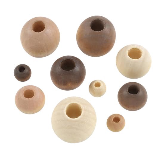slide 1 of 3, Wooden Round Beads By Bead Landing, 12mm-30mm