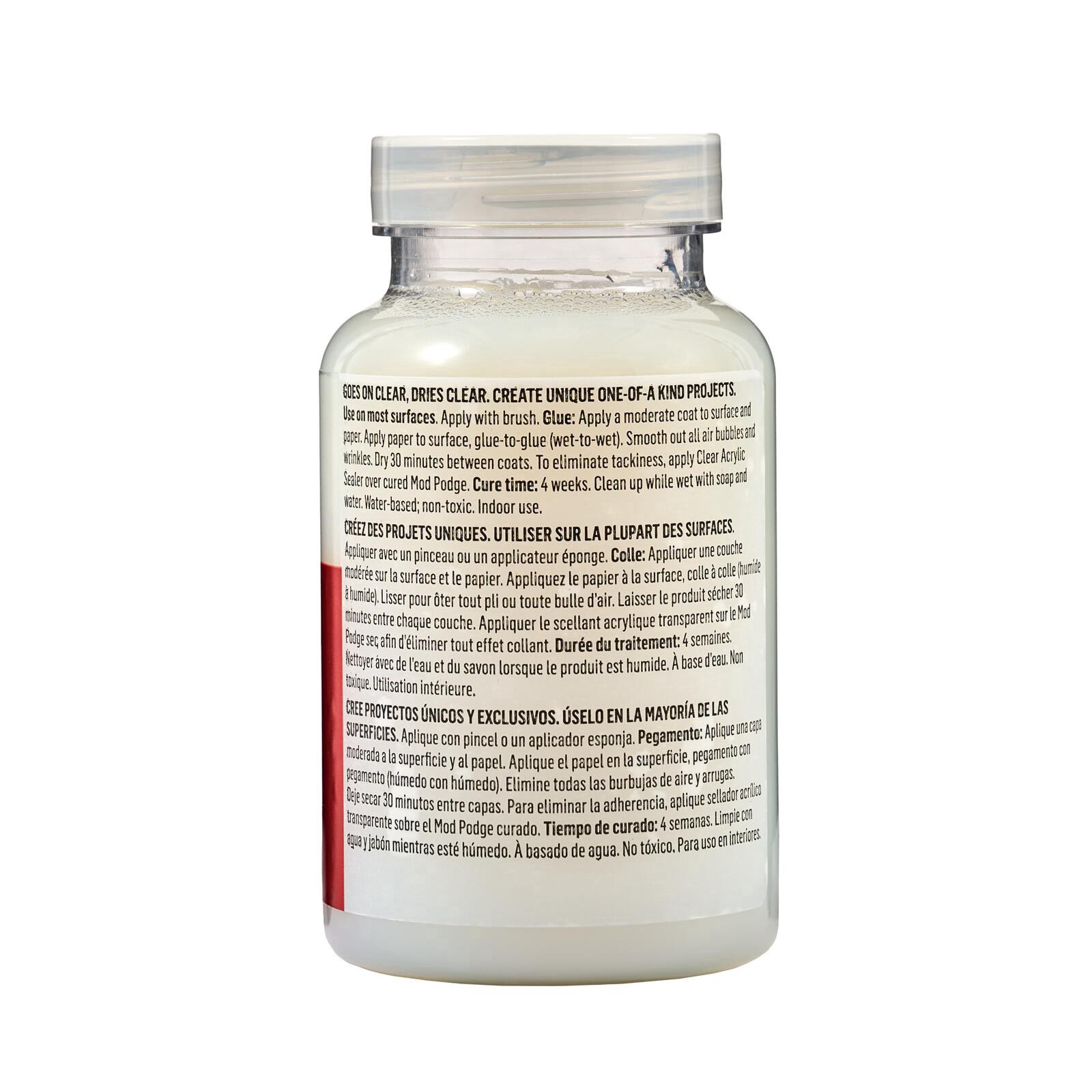 slide 7 of 8, Mod Podge 8oz. Crystal Clear Gloss Glue, Sealer & Finish, 8 oz