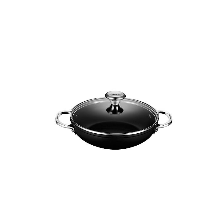 slide 1 of 4, Le Creuset Toughened Nonstick Pro Covered Shallow Casserole, 2.5 qt