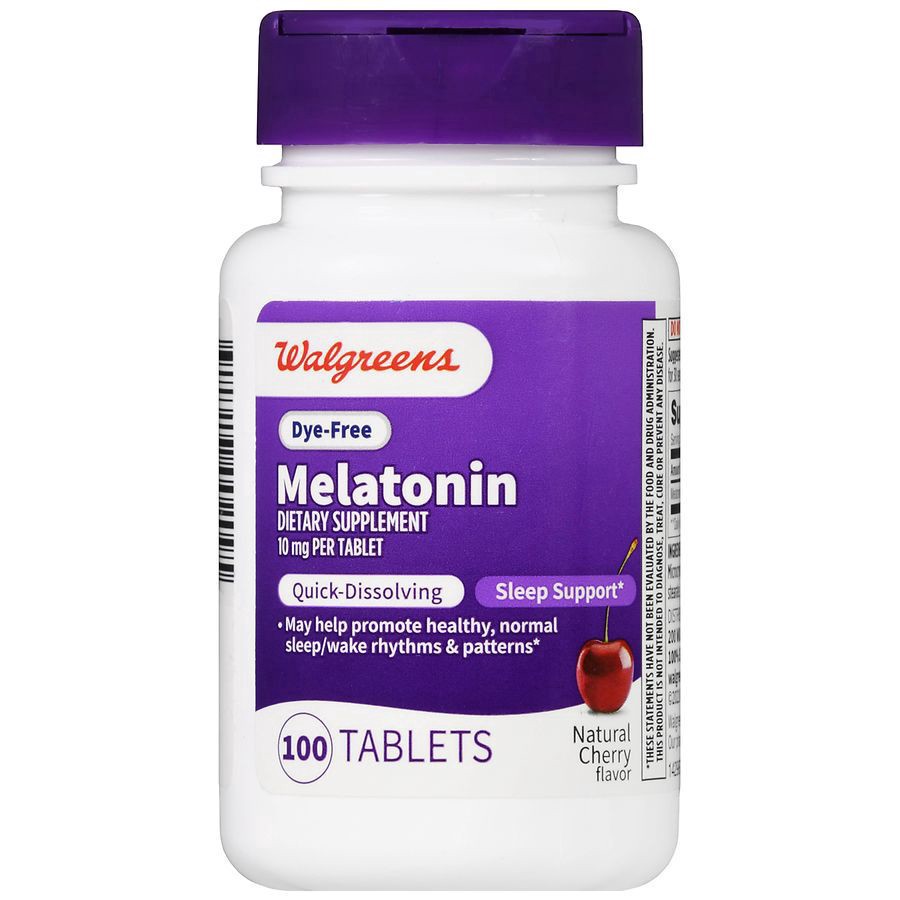 slide 4 of 5, Walgreens Melatonin 10mg, 100 ct
