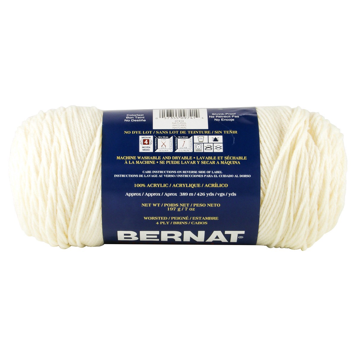 slide 3 of 3, Bernat Super Value Yarn - Natural, 1 ct