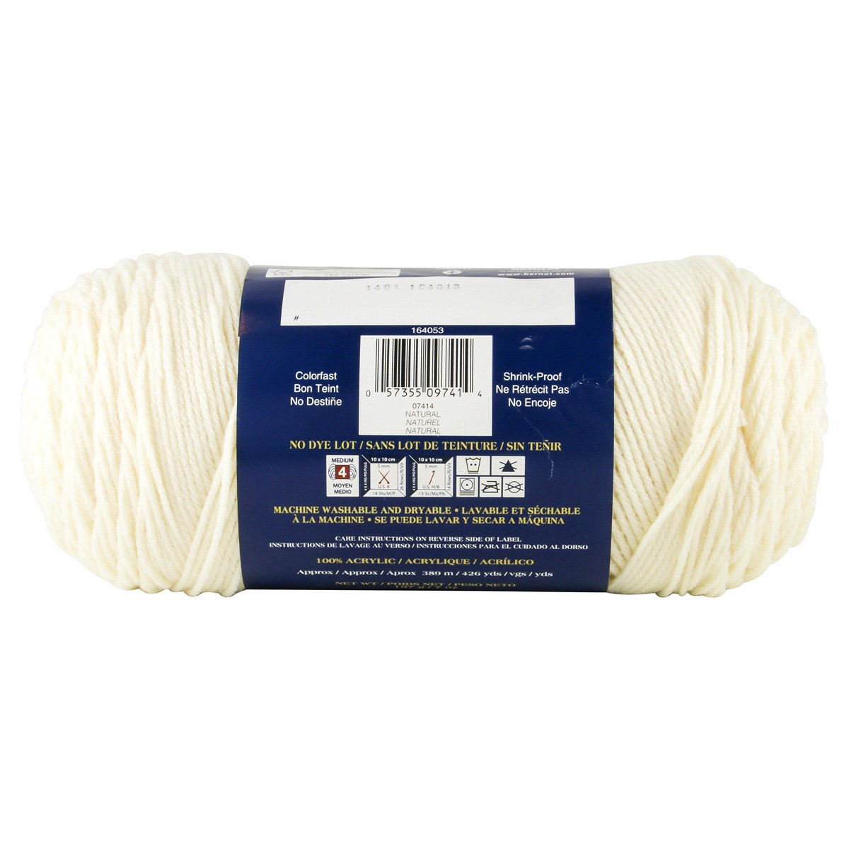 slide 2 of 3, Bernat Super Value Yarn - Natural, 1 ct