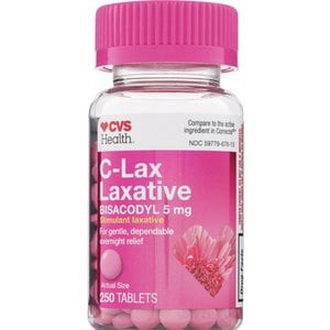 slide 1 of 1, CVS Health C-Lax Laxative Tablets, 250 ct