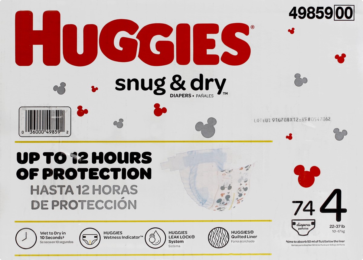 slide 6 of 6, Huggies Diapers, Disney Baby, 74 ct