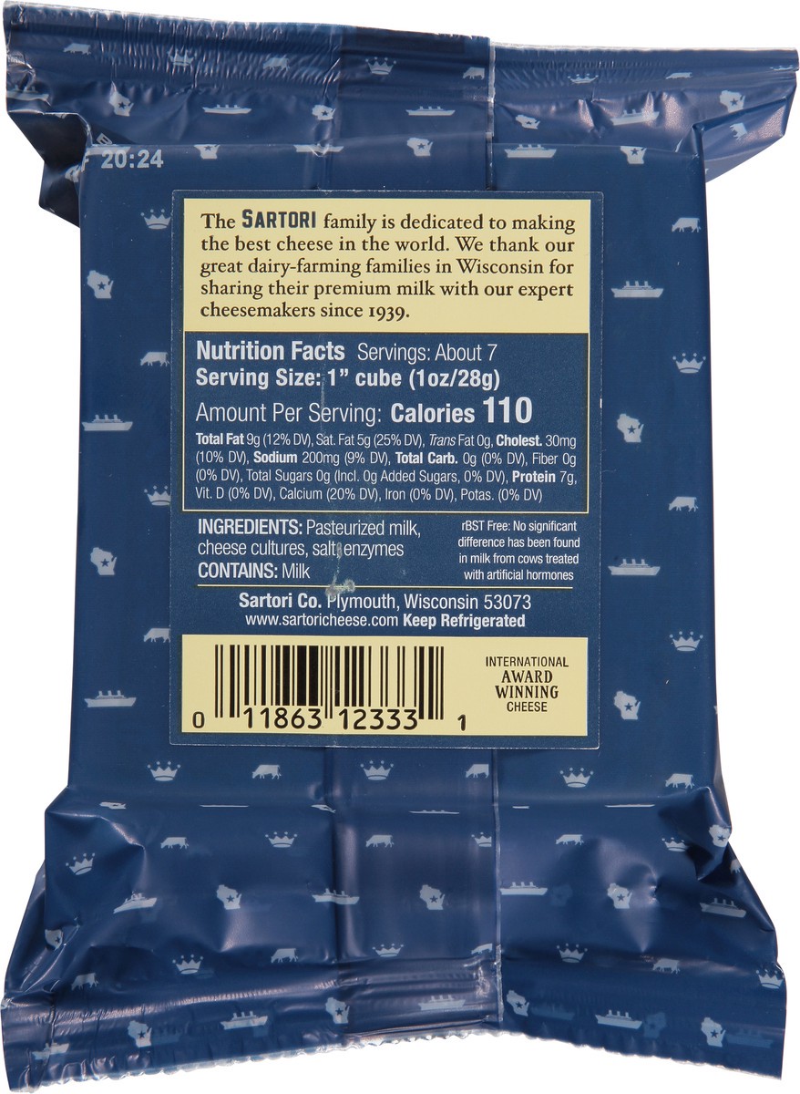 slide 9 of 11, Sartori Cheese, Old World Cheddar, 7 oz