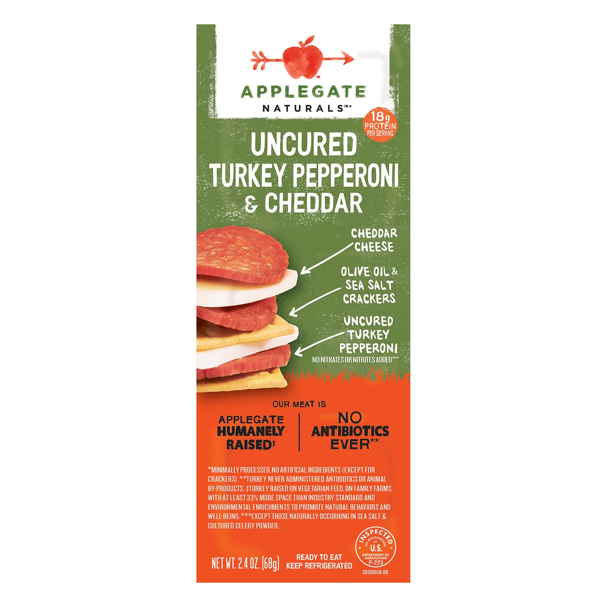 slide 1 of 3, Applegate Snack Pack, 2.4 oz