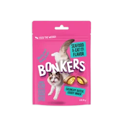 Bonkers Cat Treats Seafood & Eat It! Flavor, 3 Oz