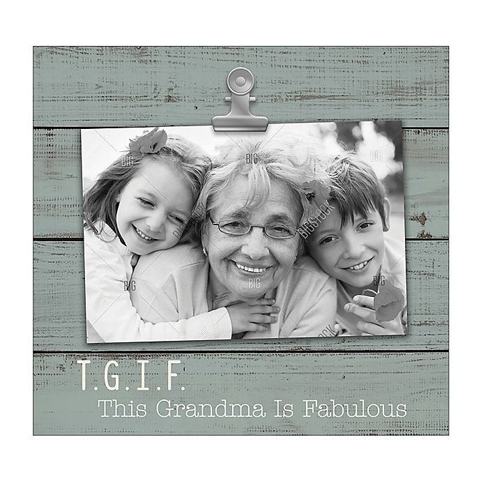 slide 1 of 1, Amscan Grasslands Road TGIF Grandma'' Photo Frame - Blue'', 4 in x 6 in