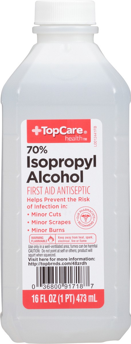 slide 4 of 12, TopCare Health 70% Isopropyl Alcohol 16 fl oz, 16 fl oz