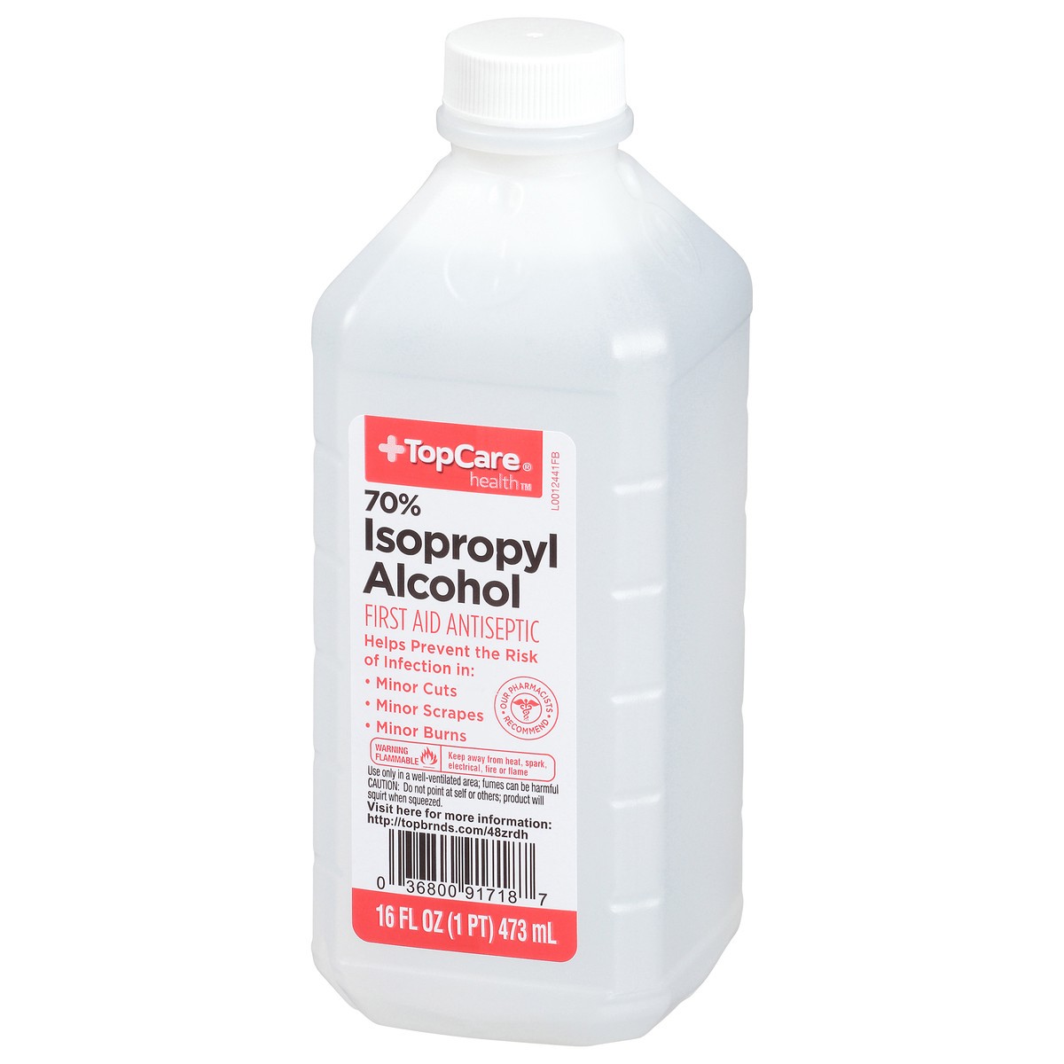 slide 3 of 12, TopCare Health 70% Isopropyl Alcohol 16 fl oz, 16 fl oz