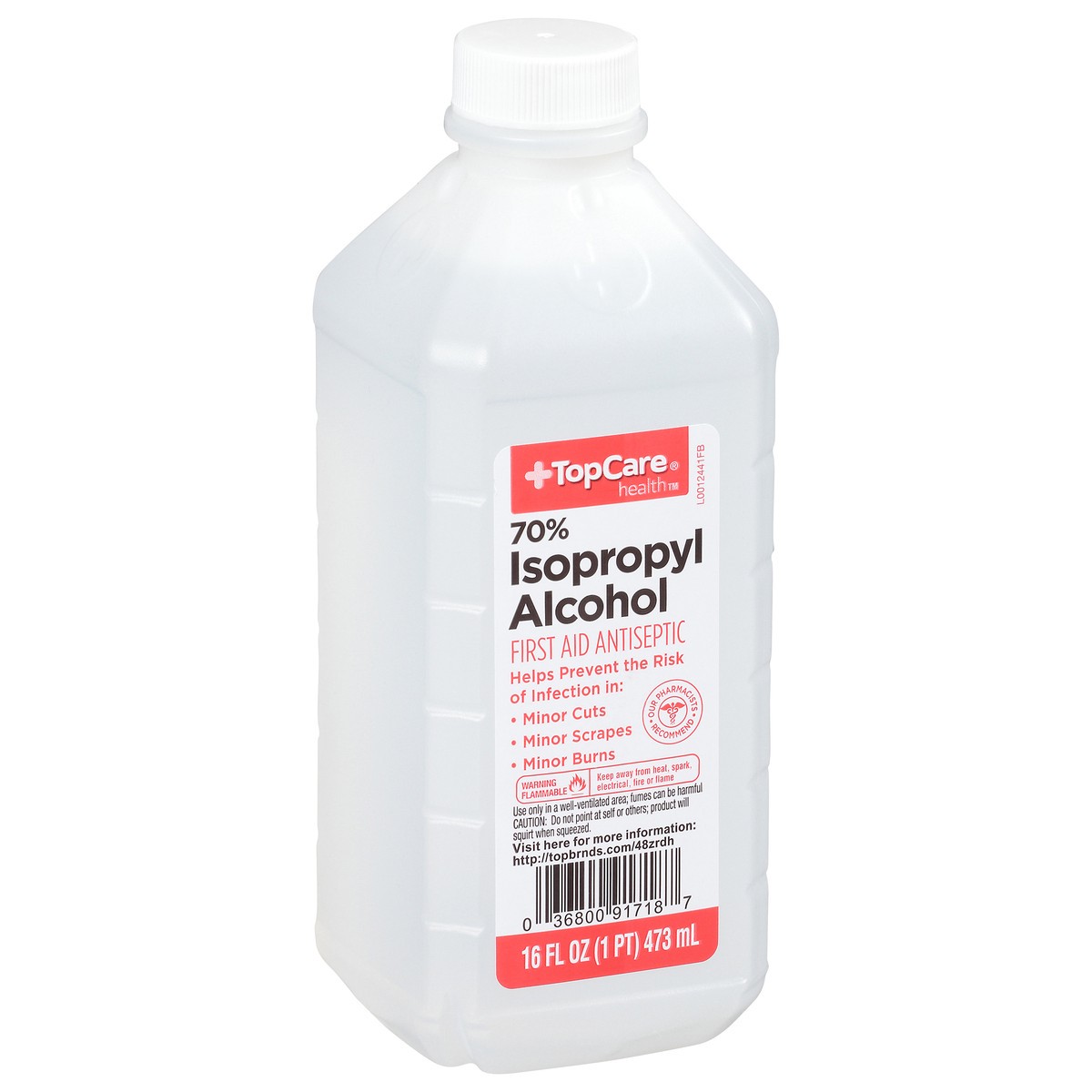 slide 5 of 12, TopCare Health 70% Isopropyl Alcohol 16 fl oz, 16 fl oz