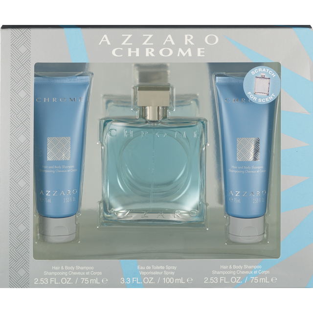 slide 1 of 1, Azzaro Chrome M Edt/S Set, 1 ct