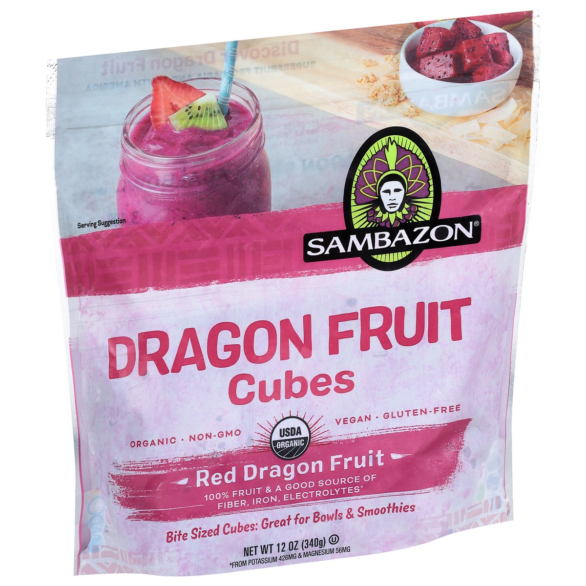 slide 5 of 9, Sambazon Pitaya Dragon Fruit Cubes, 12 oz