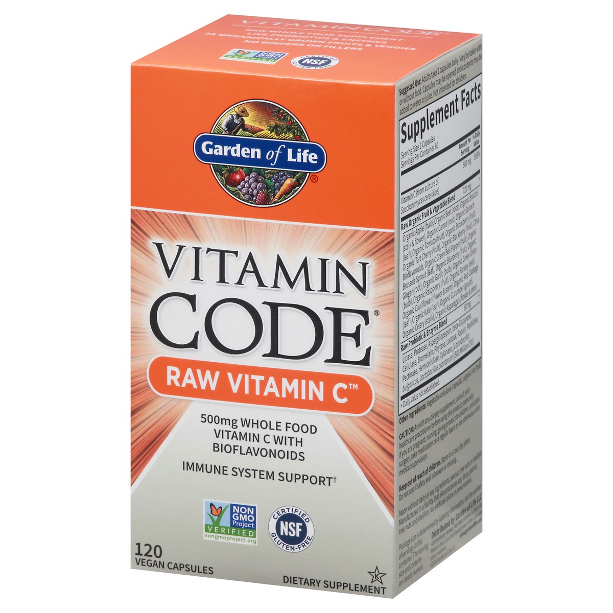 slide 11 of 14, Vitamin Code Vegan Capsules Raw Vitamin C 120 Capsules 120 ea, 120 ct