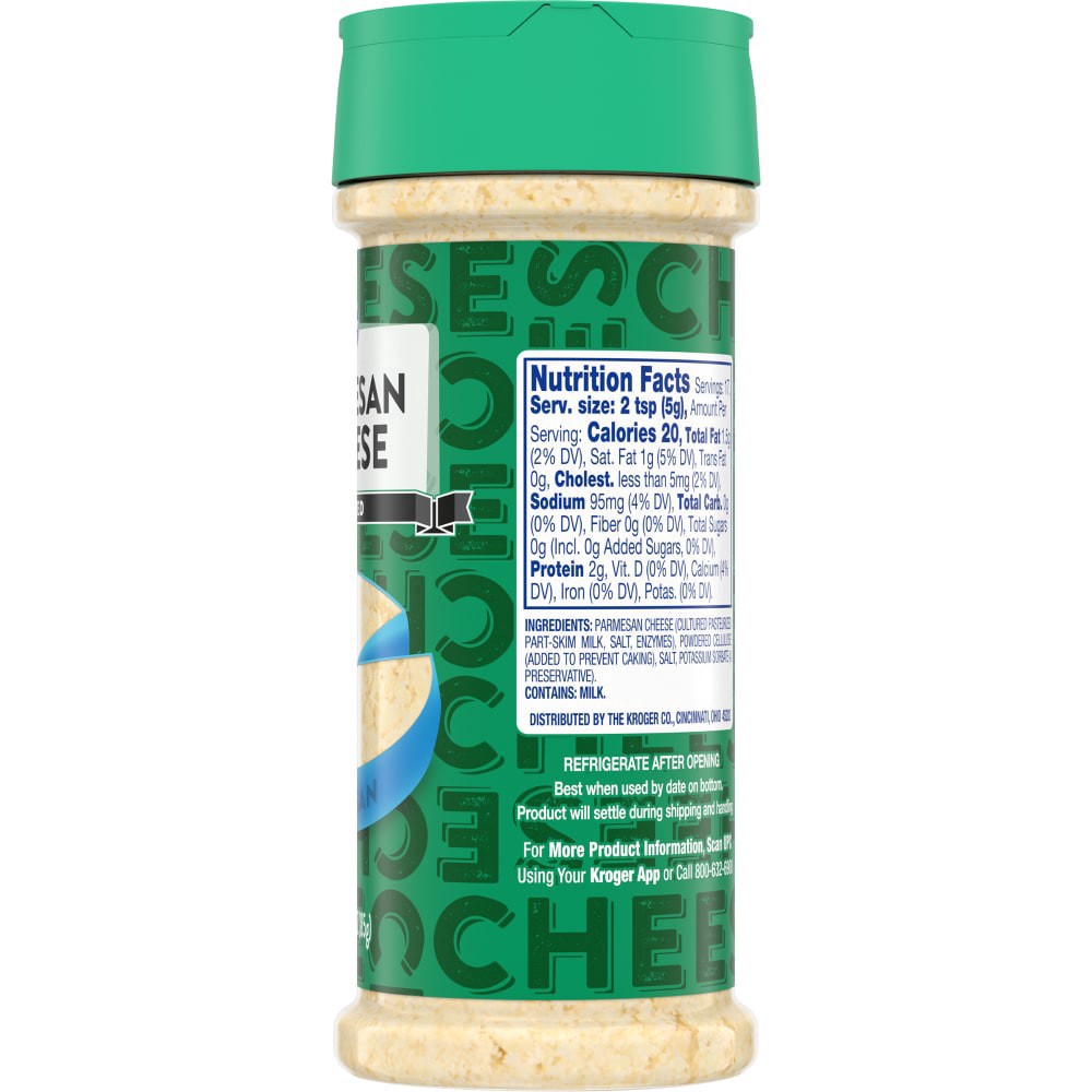 slide 2 of 2, Kroger Grated Parmesan Cheese - 3 oz, 3 oz