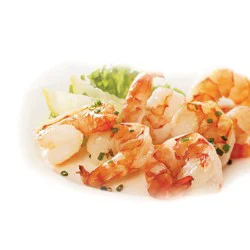 Frozen Cooked Peeled & Deveined Tail-On Shrimp 16/20