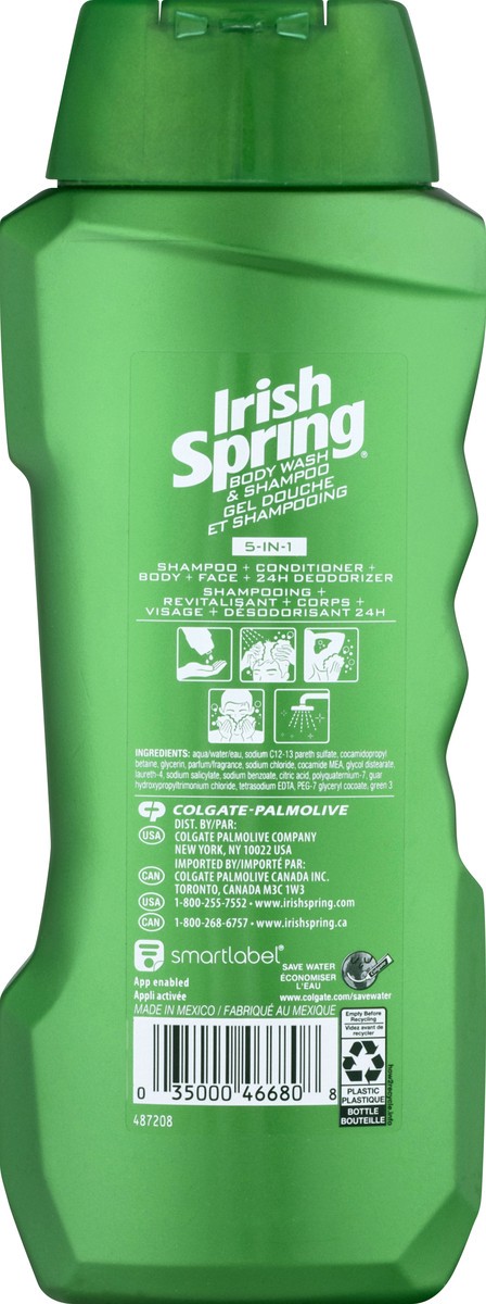 slide 3 of 12, Irish Spring Colgate Irish Spring Body Wash & Shampoo, 5-In-1, 18 oz