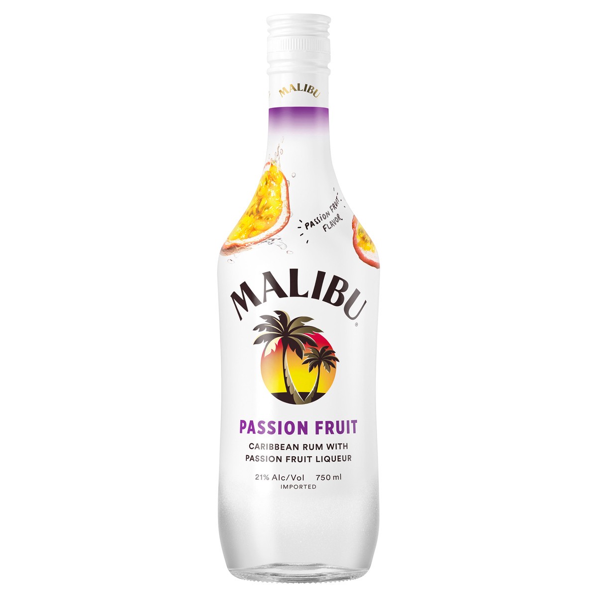 slide 1 of 7, Malibu Passion Fruit Rum, 750 ml