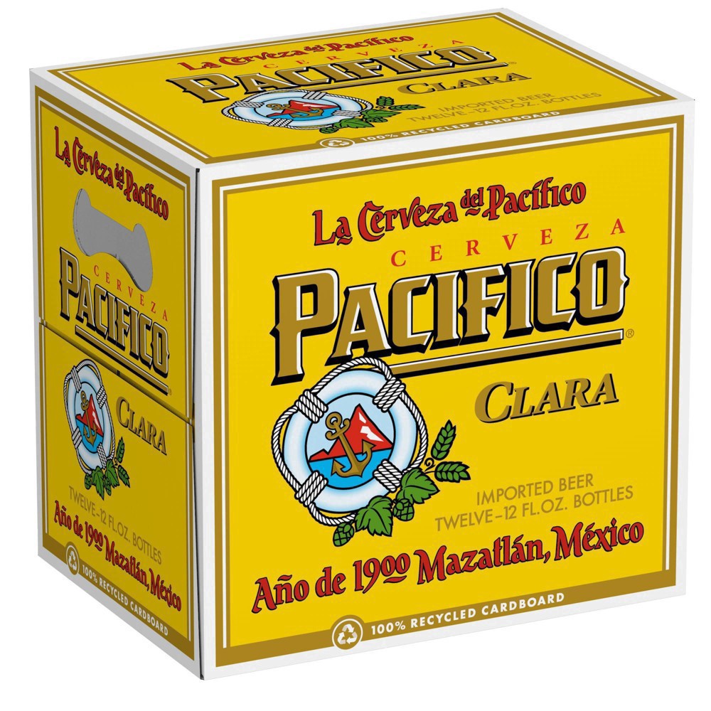 slide 77 of 79, Pacifico Clara Mexican Lager Import Beer, 12 pk 12 fl oz Bottles, 4.4% ABV, 144 fl oz