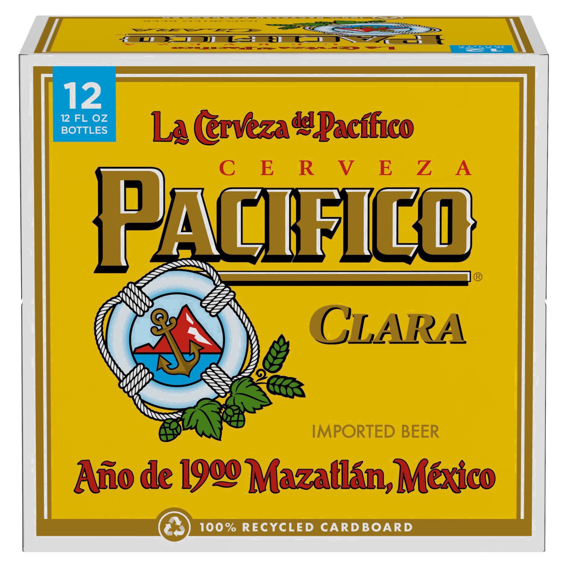 slide 56 of 79, Pacifico Clara Mexican Lager Import Beer, 12 pk 12 fl oz Bottles, 4.4% ABV, 144 fl oz